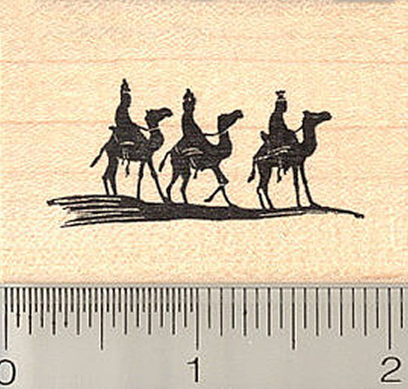 Three Wise Men Christmas Rubber Stamp