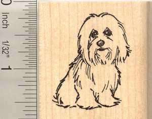 Coton de Tulear Dog Rubber Stamp