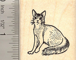 Somali Cat Rubber Stamp