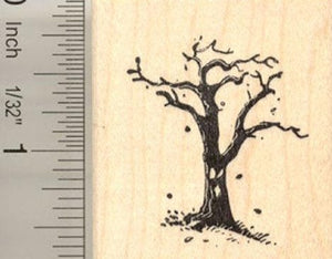 oak tree rubber stamp Spooky Halloween Tree Rubber Stamp – RubberHedgehog Rubber Stamps