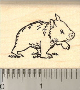 Wombat Rubber Stamp