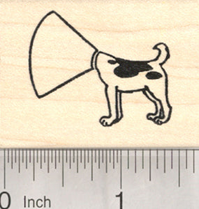 Collar Dog Rubber Stamp