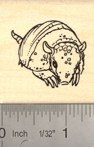 Armadillo Rubber Stamp