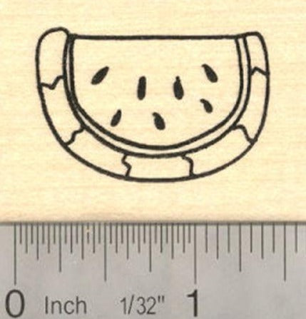 Watermelon Slice Rubber Stamp