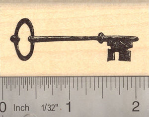Antique Skeleton Key Rubber Stamp