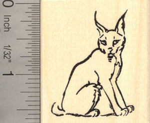 Caracal Wildcat Rubber Stamp Lynx, Wildlife
