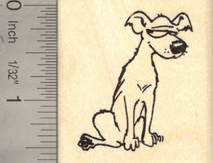 Sly Dog Rubber Stamp