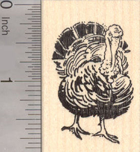 Turkey Rubber Stamp, Wildlife, Thanksgiving