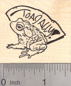 Toadally Toad Rubber Stamp