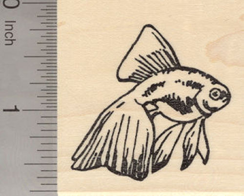 Betta Fish Rubber Stamp