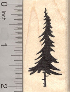 Pine Tree Rubber Stamp, Evergreen, Fir for Scenes