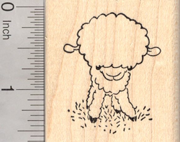 Little Lamb Rubber Stamp, Easter