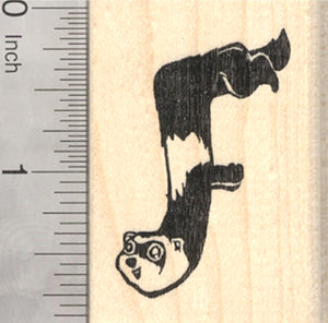 Ferret Rubber Stamp, Shaped like a Letter F