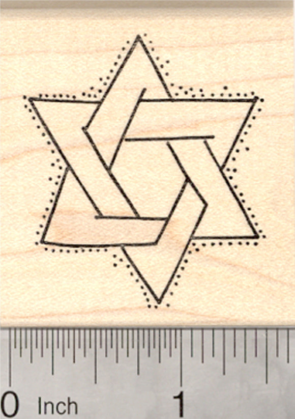 Star of David Rubber Stamp, Hanukkah, Chanukah, Jewish Holiday