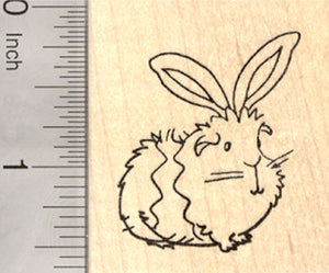 Easter Guinea Pig Rubber Stamp, With Bunny Ears