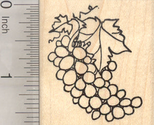 Bunch of Grapes Rubber Stamp