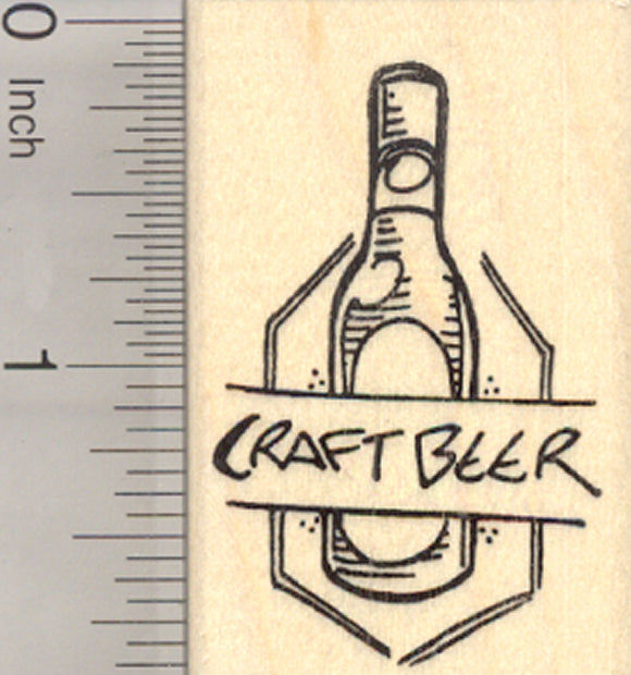 Craft Beer Rubber Stamp