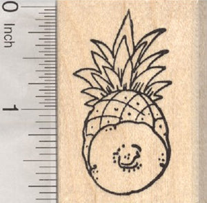 Pineapple Rubber Stamp