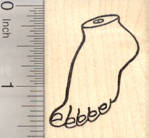 Dog Toy Rubber Stamp, Squeaky Foot