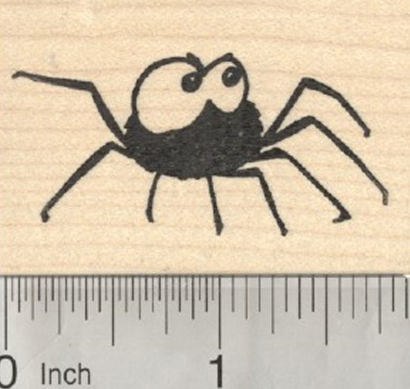 Halloween Spider Rubber Stamp, Cute Creepy