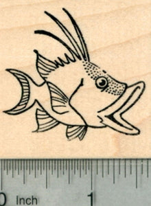 Hogfish Rubber Stamp
