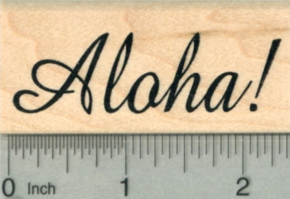 Aloha Rubber Stamp, Luau Party Series