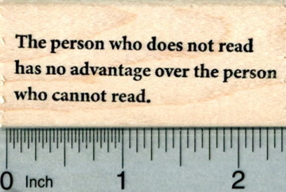 Reading Rubber Stamp, The person who does not read