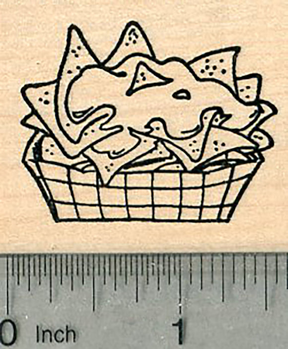 Nachos Rubber Stamp, Party Food Series