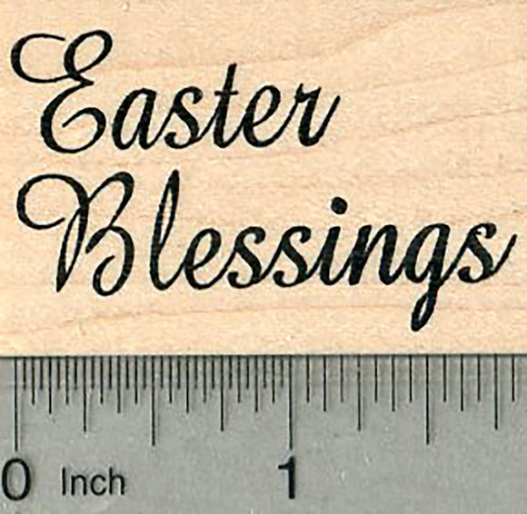 Easter Blessings Rubber Stamp