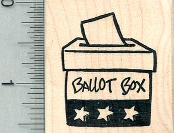 Ballot Box Rubber Stamp, Voting Rights Series
