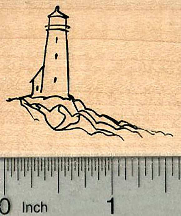 Lighthouse Rubber Stamp