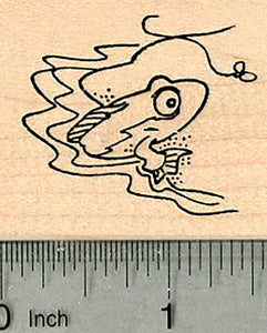 Mudskipper Rubber Stamp, Amphibious Fish, Science Series