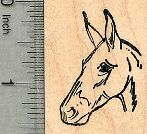 Donkey Rubber Stamp, Portrait
