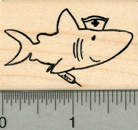 Nurse Shark Rubber Stamp, Nursing Series