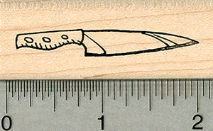 Chef Knife Rubber Stamp