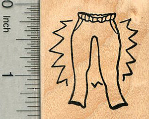 Pants Rubber Stamp, Elastic Band, Thanksgiving Series