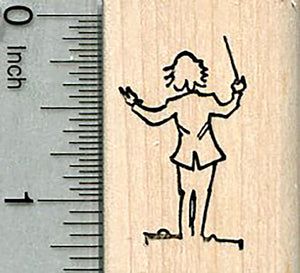 Orchestra Conductor Rubber Stamp, Instrumental Music Series