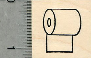 Toilet Paper Rubber Stamp
