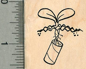 Pandemic Garden Rubber Stamp, Growing Toilet Paper (humor)