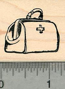 Medical Bag Rubber Stamp, 1" tall, Healthcare Heroes Series