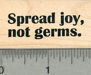 Spread Joy Rubber Stamp, Not Germs, Masked Life Series