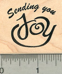 Sending Joy Rubber Stamp, Friendship Series
