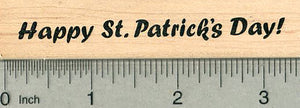 St. Patrick's Day Rubber Stamp, Saying