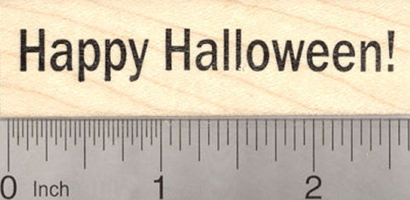 Happy Halloween Rubber Stamp