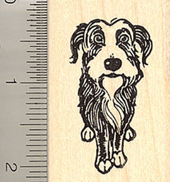 Tibetan Terrier Dog Rubber Stamp