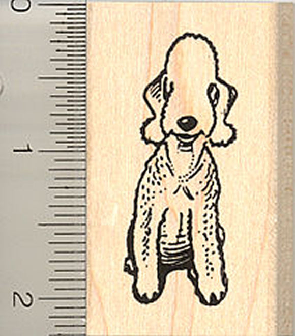 Bedlington Terrier Rubber Stamp