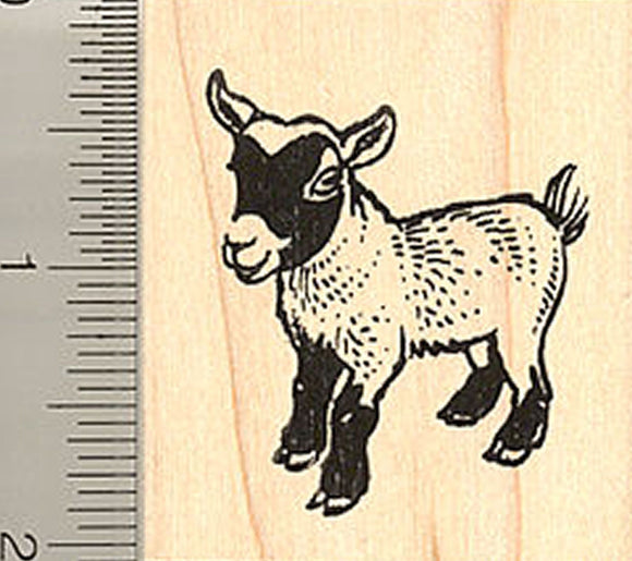 African Pygmy Goat Rubber Stamp