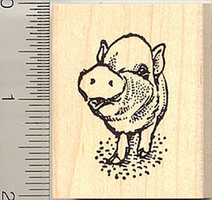 Cute Pig Rubber Stamp E9014