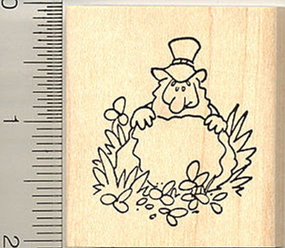 Leprechaun Rubber Stamp