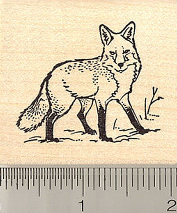 Fox Rubber Stamp
